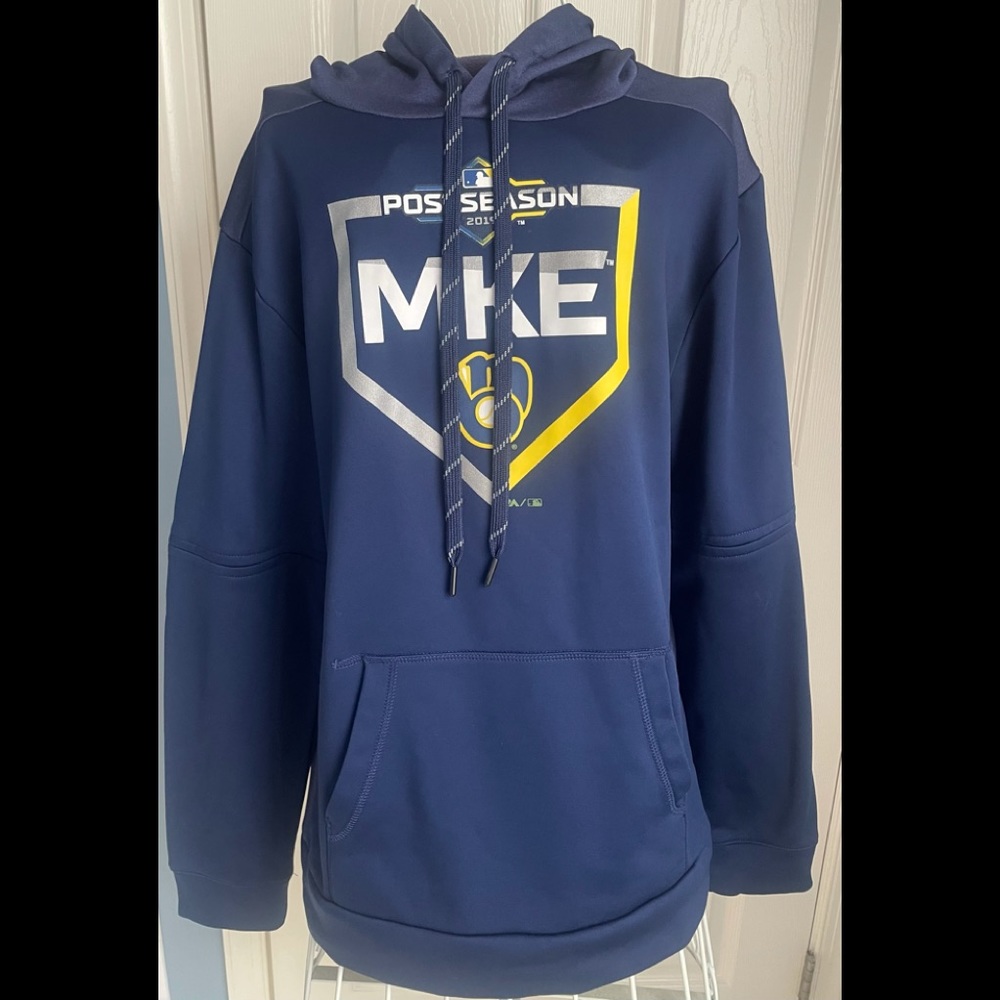 2019 Milwaukee Brewers Hoodie Authentic Baseball